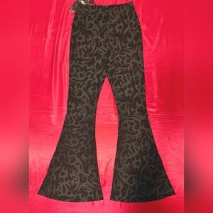 Killstar Black Tribe Flared Pants